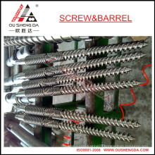 Conical twin screw barrel for UPVC pipe extruder/conical screw barrel